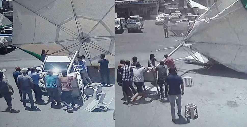 Antalya'da meydana gelen hortum ortalığı savaş alanına çevirdi