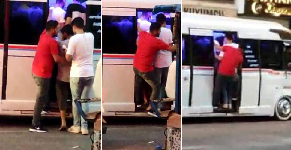 Adana'da bir minibüse yolcular 'balık istifi' binmeye çalıştı
