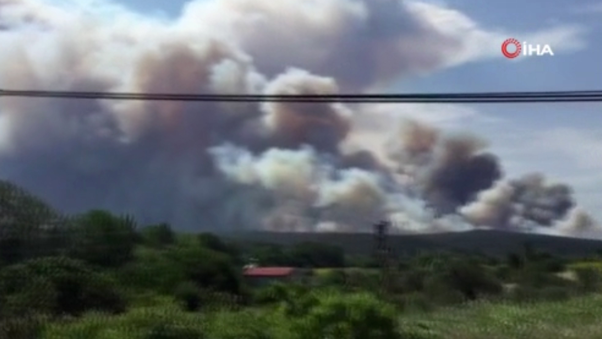 Çanakkale’de orman yangını