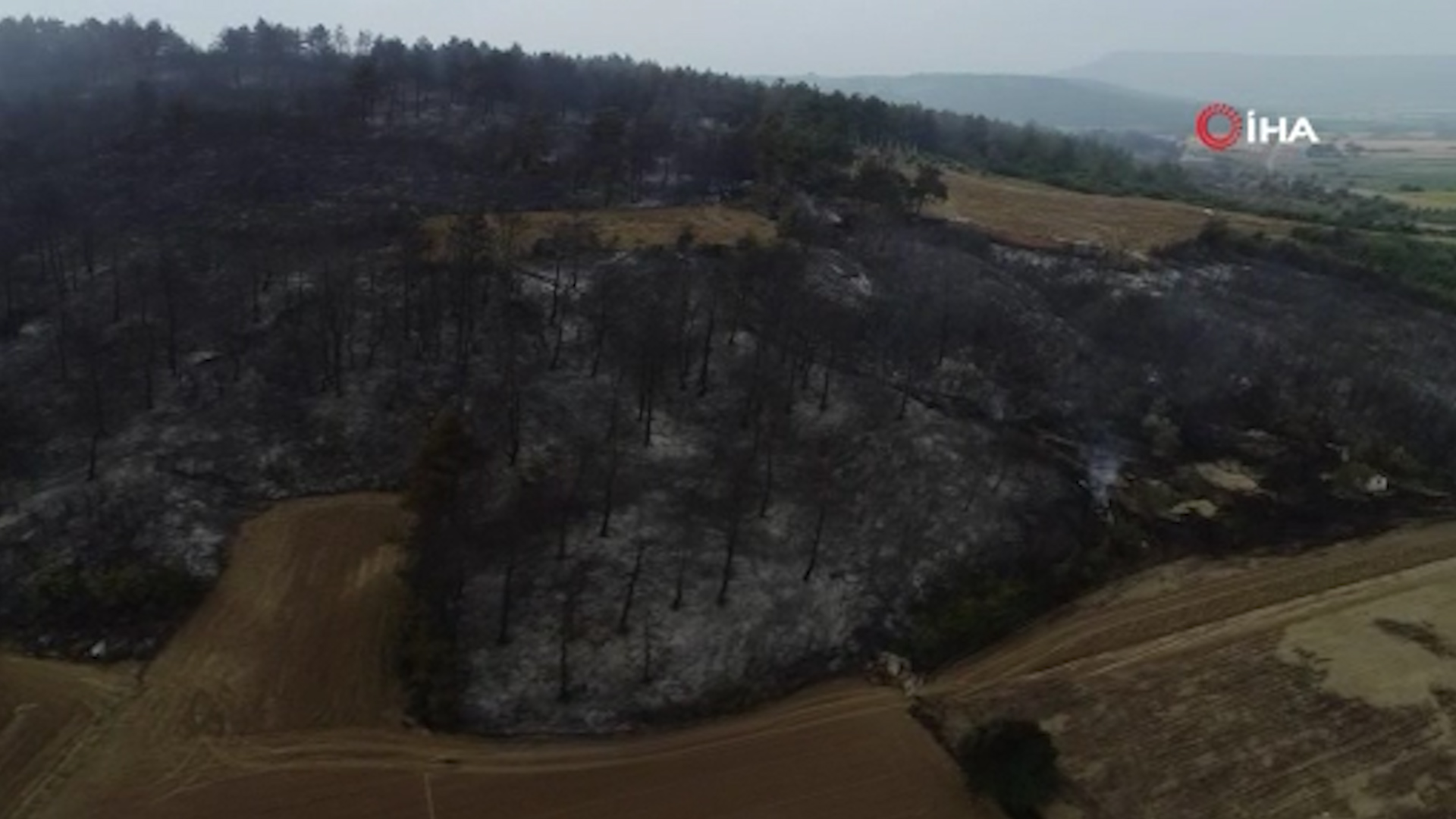 Gelibolu Yarımadası'ndaki yangının boyutu gün ağırınca ortaya çıktı