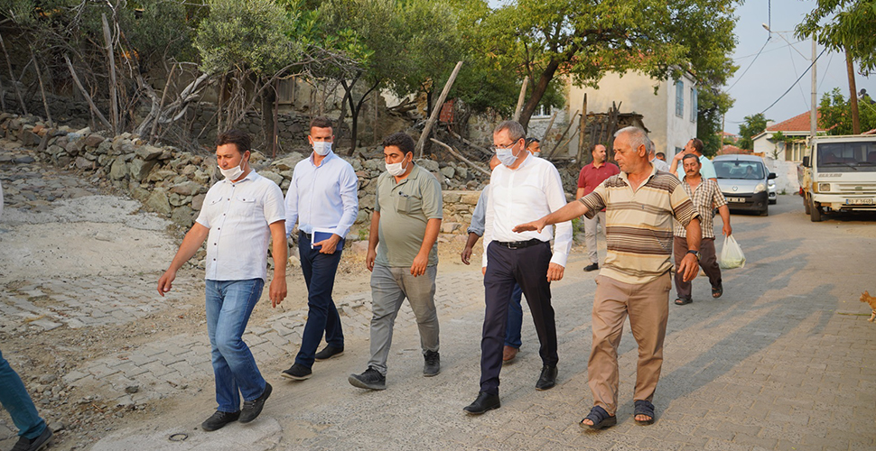 Sınırlarında 16 köy barındıran Ayvalık’ta ziyaretler kaldığı yerden devam ediyor