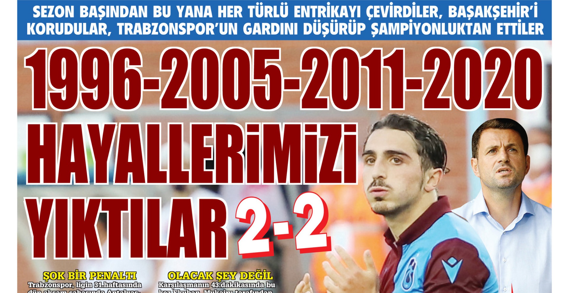 Trabzonspor'da hayal kırıklığı