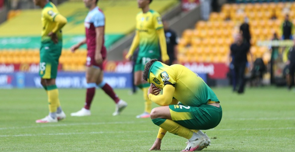 Premier Lig'de küme düşen ilk takım Norwich City oldu