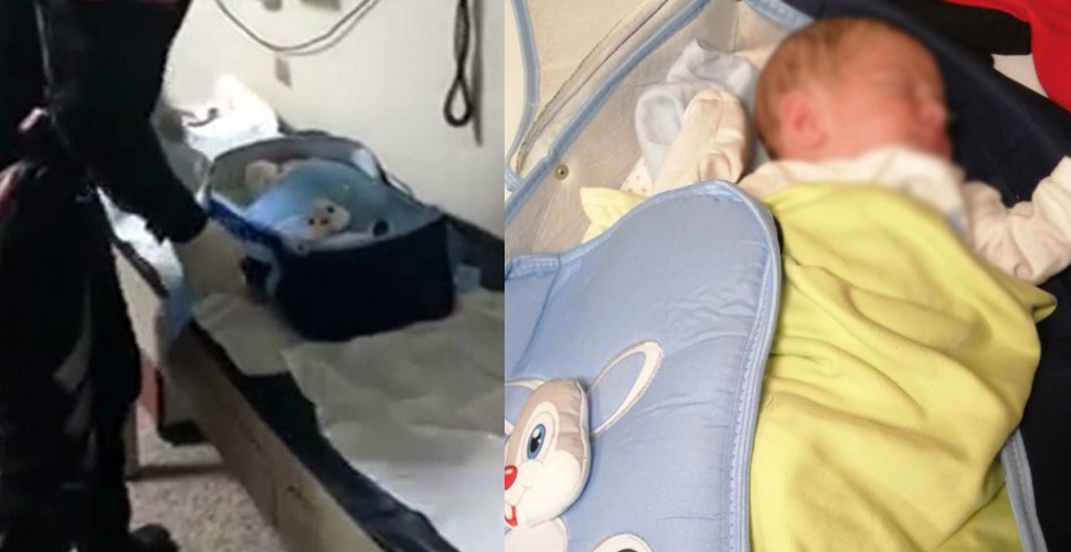 10 günlük bebeği surların dibine terk ettiler