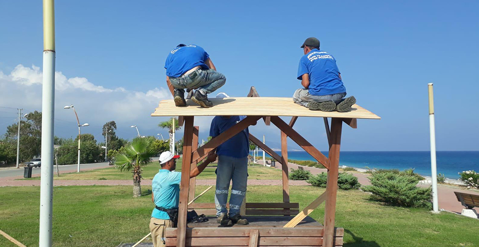 Antalya Büyükşehir Belediyesi, Demre Sahil Parkı’nı yeniliyor