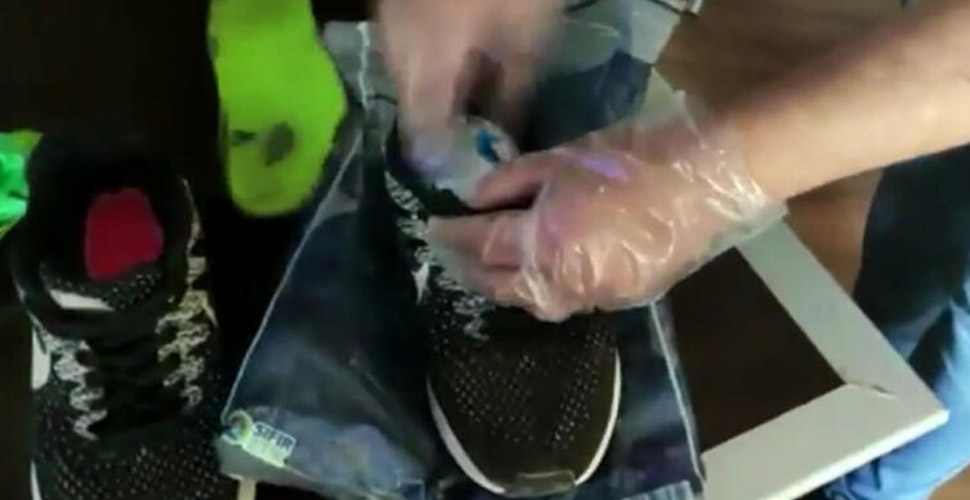 Ayakkabıdan 844 uyuşturucu hap çıktı