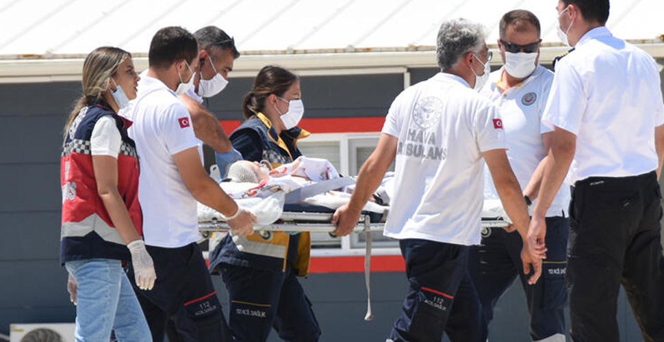 6 yaşındaki Kartal için iki ambulans helikopter havalandı