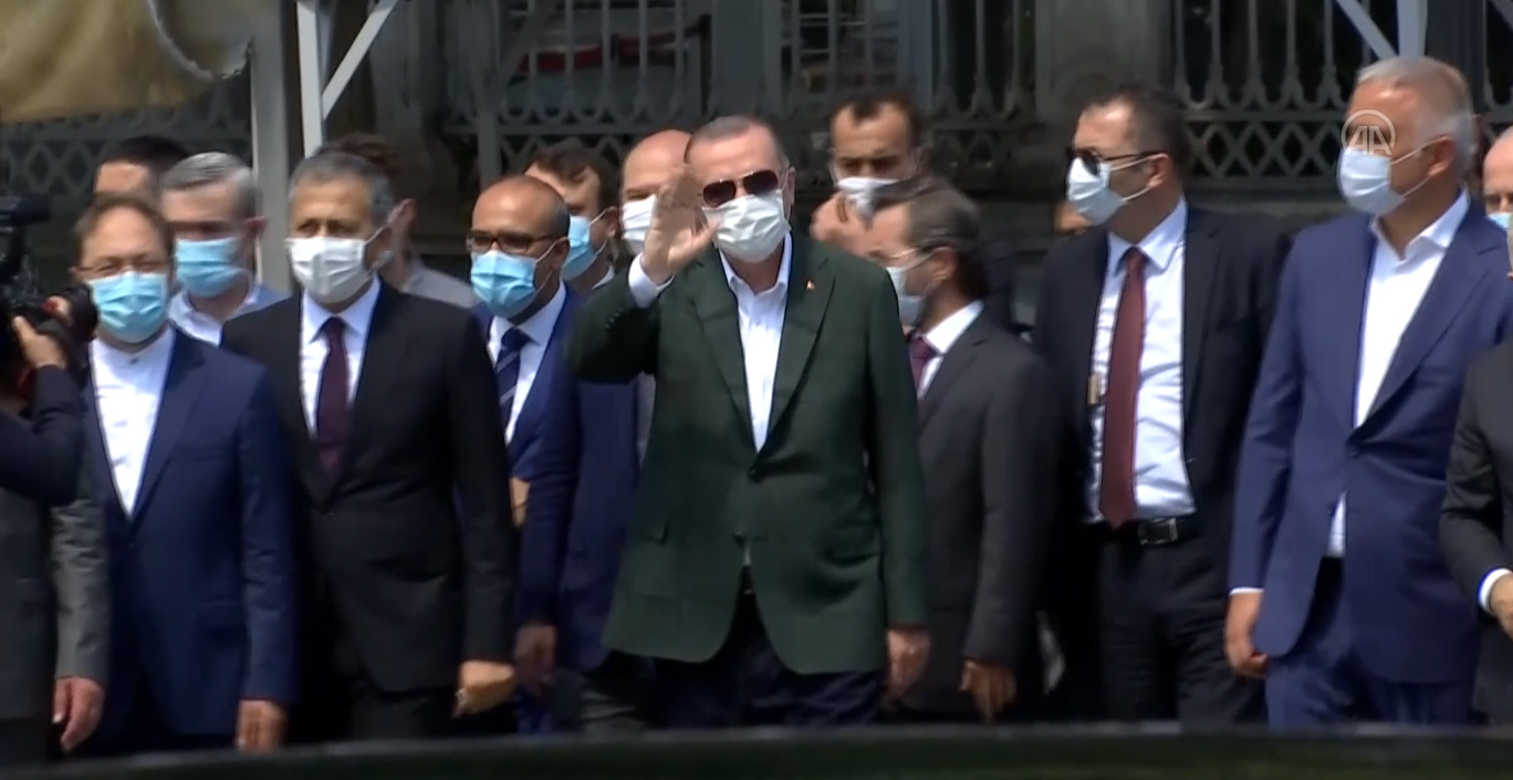 Cumhurbaşkanı Erdoğan Ayasofya'da