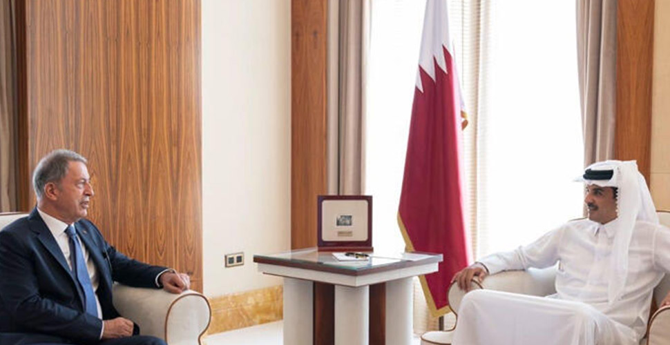 Bakan Akar, Katar Emiri tarafından kabul edildi