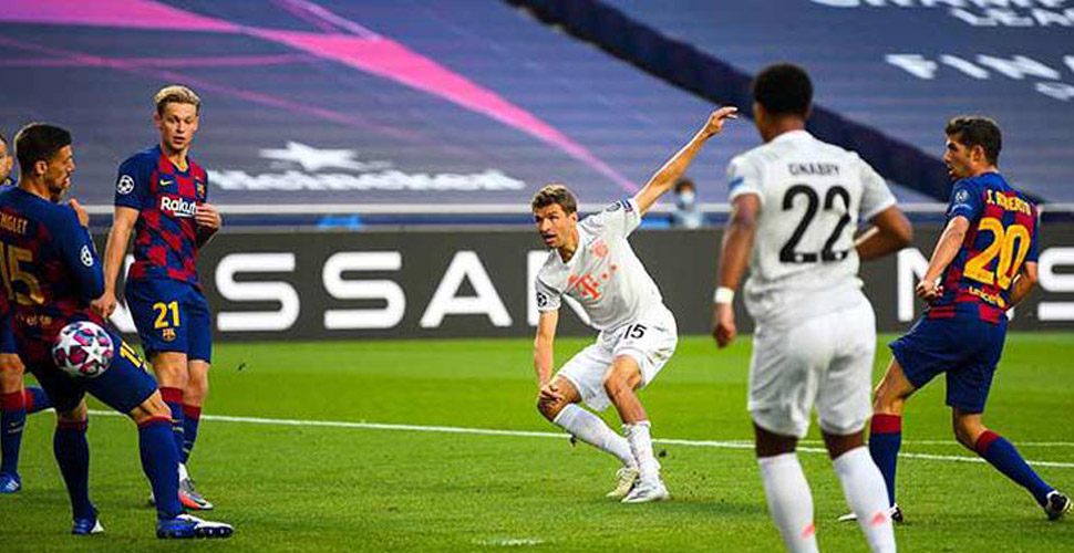 Şampiyonlar Ligi'nde tarihi gece! Bayern Münih, Barcelona'yı 8-2 mağlup etti