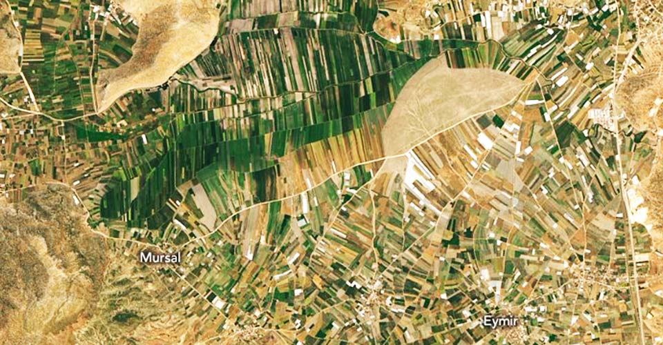 NASA, Antalya'nın tarım arazilerinin fotoğrafı paylaştı