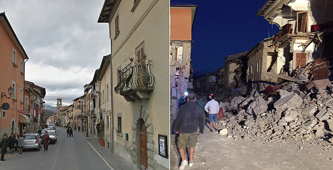 İtalyada 6.2 büyüklüğünde deprem meydana geldi