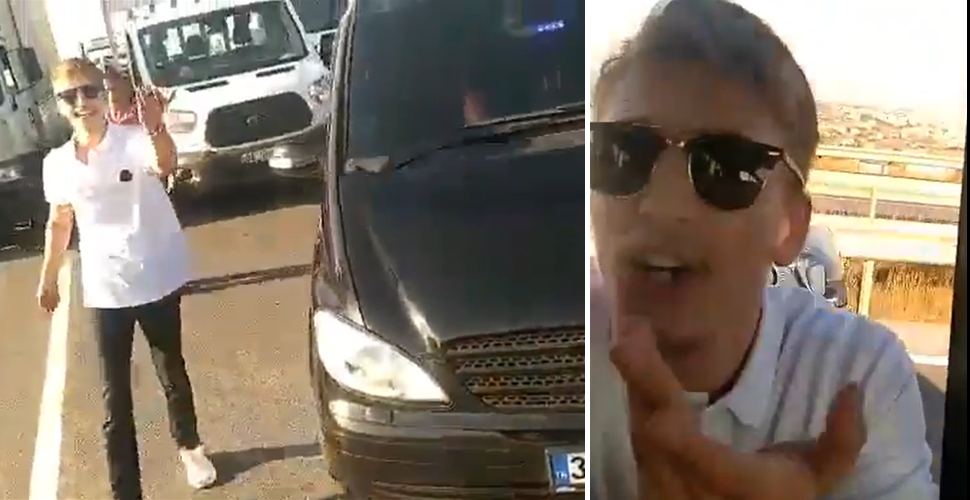 Çakarlı aracıyla yolunu kestiği sürücüyü 5 yerinden bıçakladı