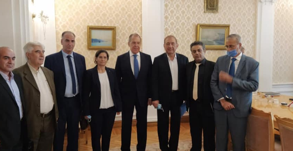 Türk heyet Moskova'ya indi Lavrov YPG ile bu pozu verdi