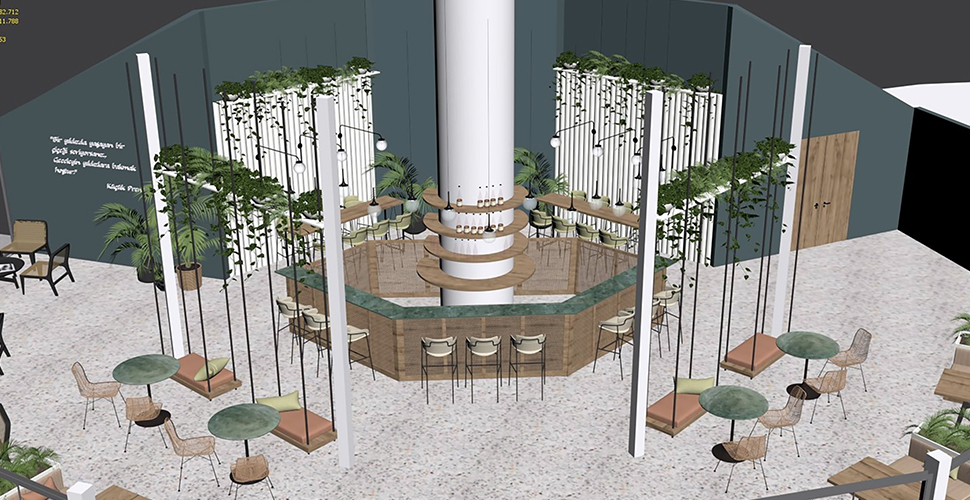 Mersin Büyükşehir Belediyesinden 'Orkide Kafe'ye yenileme çalışması