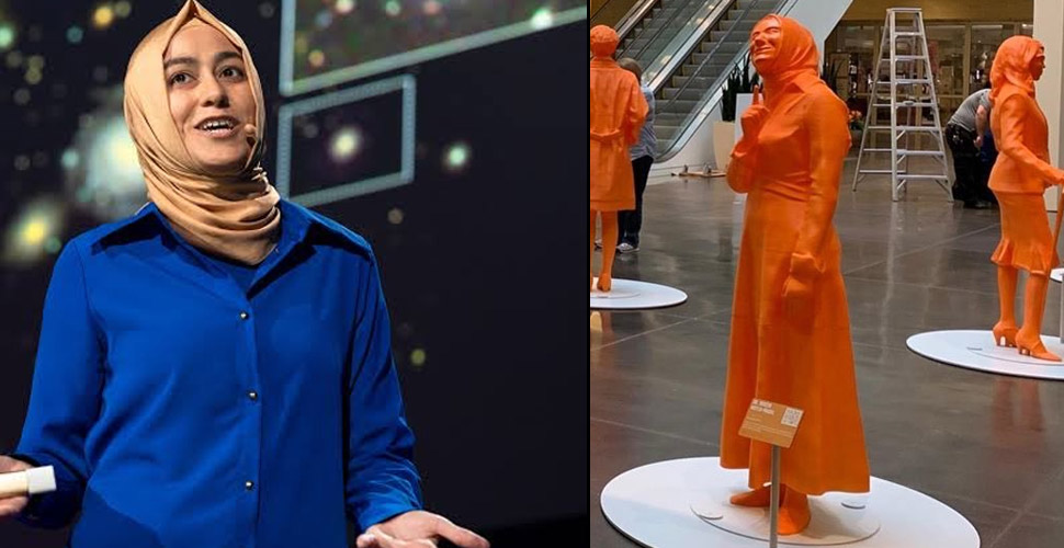 Galaksi kaşifi Burçin Mutlu Pakdil'in heykeli dikildi