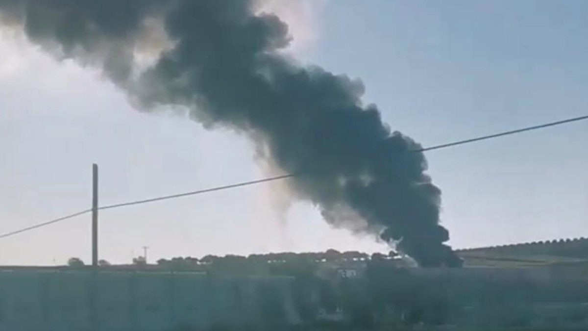Hatay'da zeytinyağı fabrikasında korkutan yangın