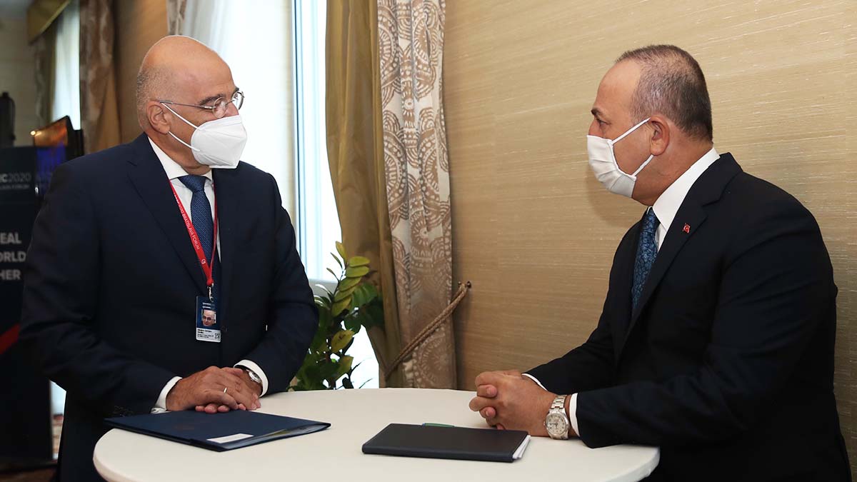 Son dakika! Çavuşoğlu, Yunanlı mevkidaşı ile bir araya geldi