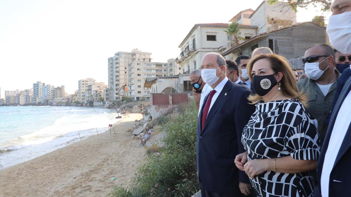 KKTC Başbakanı Tatar’dan Kapalı Maraş'a ziyaret