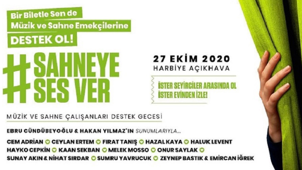 Kültür emekçileri için destek gecesi