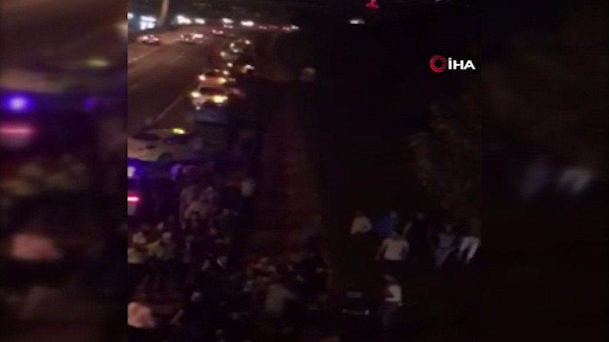 Esenyurt'ta taksicilerin tekmeli yumruklu kavga