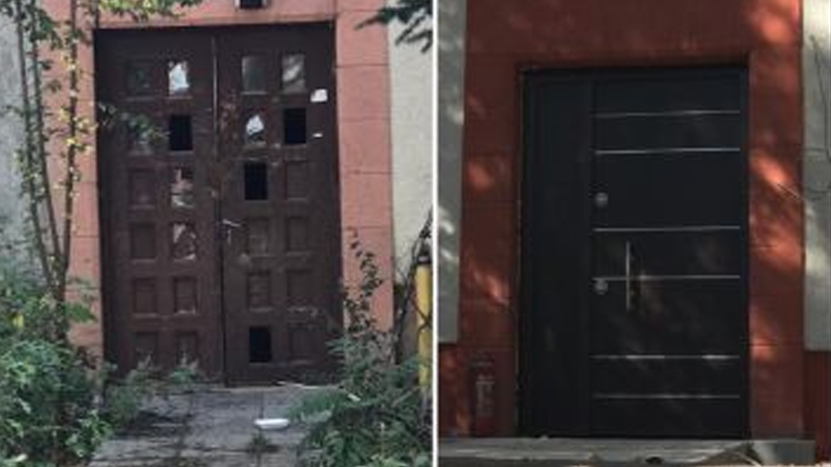 Ankara'da restorasyon faciası: Tarihi kapı sökülüp çelik kapı takıldı