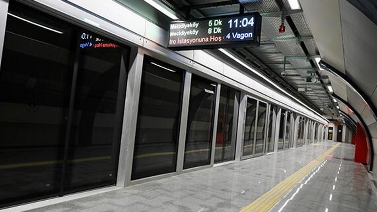 Mecidiyeköy-Mahmutbey metro hattı açılıyor