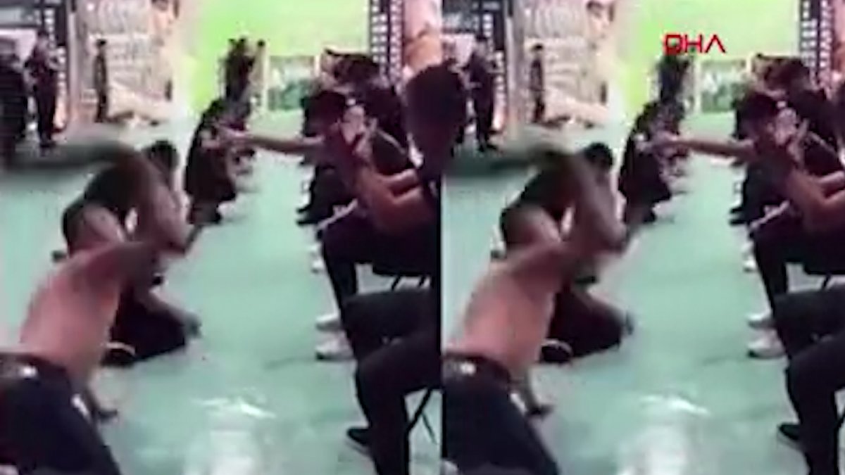 Çinli şirketten ilginç eğitim: Çalışılanlara kendilerini tokatlattılar