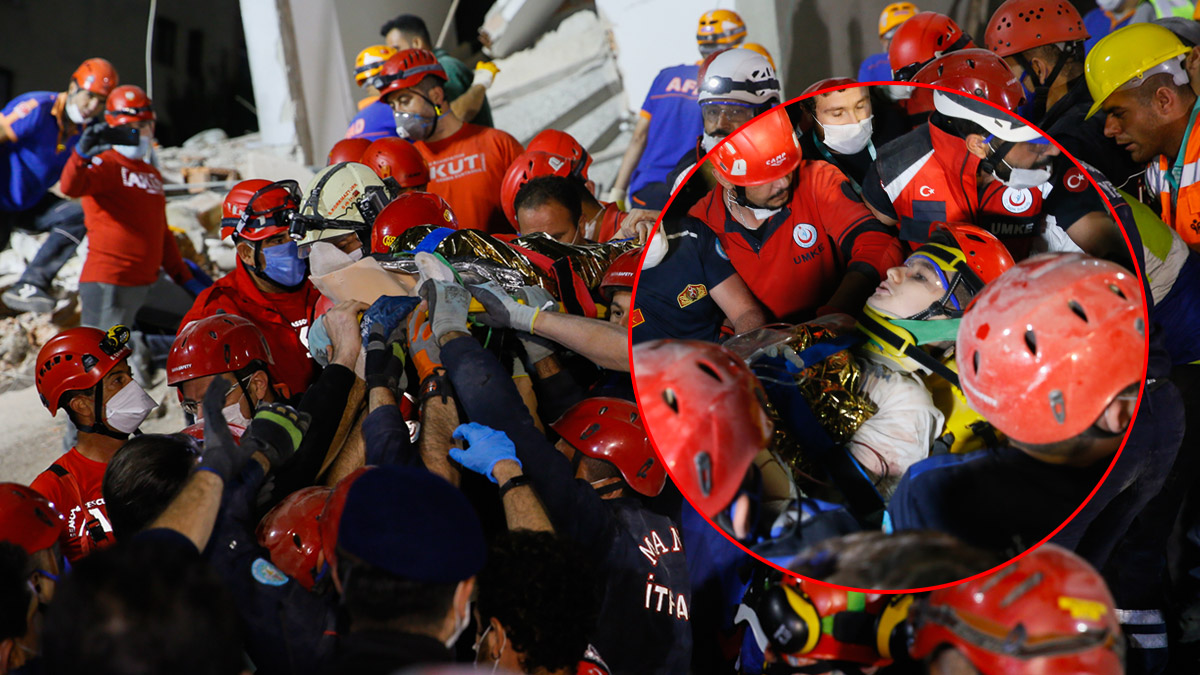 15 yaşındaki Günay, enkaz altından çıkarıldı