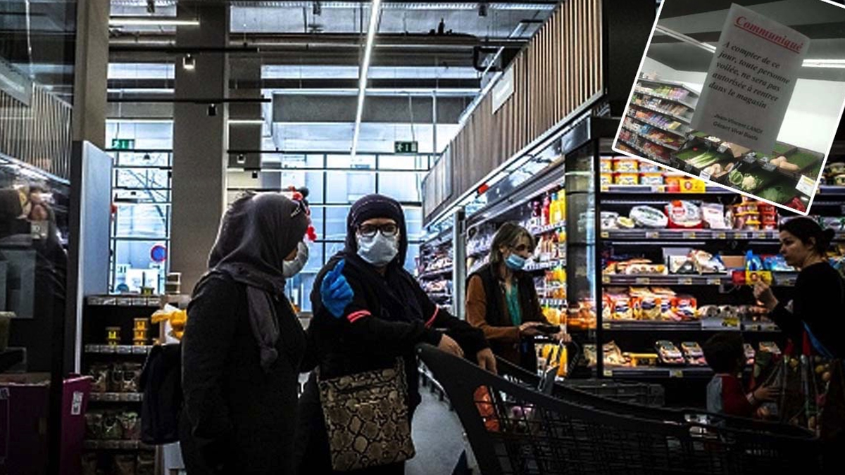 Fransa'da market zincirinden ırkçı yasak: Başörtülüler giremez