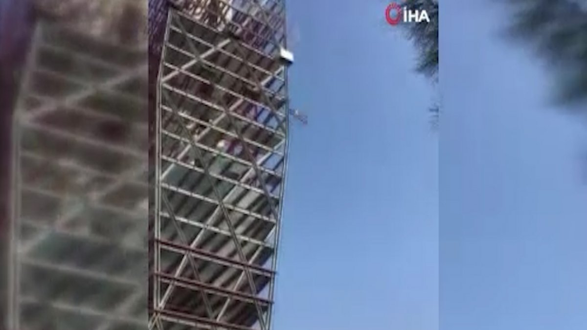 Deprem esnasında inşaattan düşen işçi hayatını kaybetti