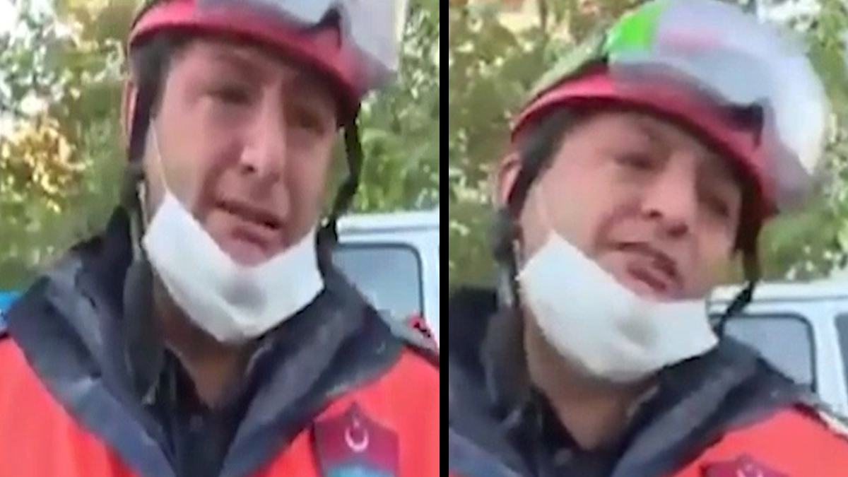 Minik Elif'i kurtaran personel gözyaşlarını tutamadı, Türkiye ağladı