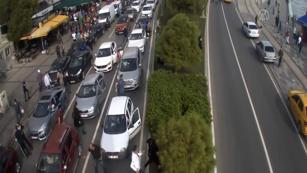 İzmir'deki deprem anı KGYS kameralarında