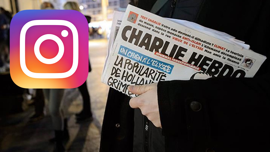 Instagram Charlie Hebdo'yu eleştiren karikatürü sildi