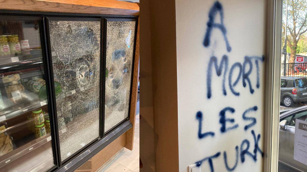 Fransa’da korkutan gelişme! Duvarlara 'Türklere ölüm' yazdılar