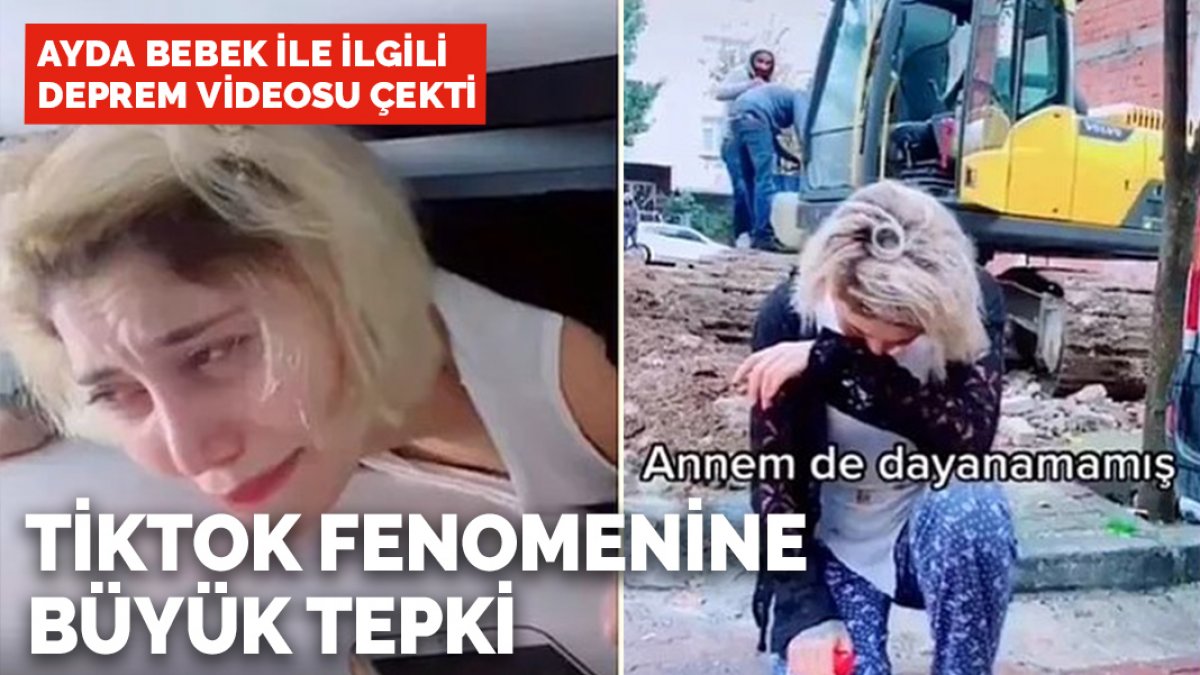 Ayda bebek ile ilgili video çeken TikTok fenomenine büyük tepki