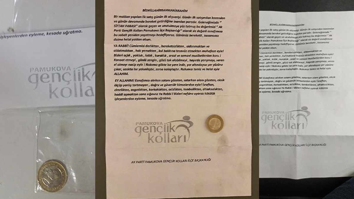 AK Partili gençlerin 1 lira kampanyası emeği kızdırdı