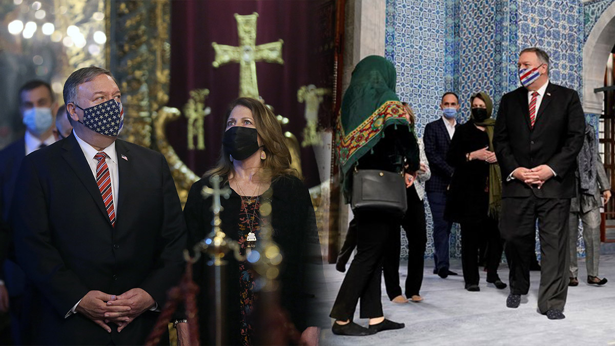 Pompeo'dan İstanbul'da patrikhane ve cami ziyareti