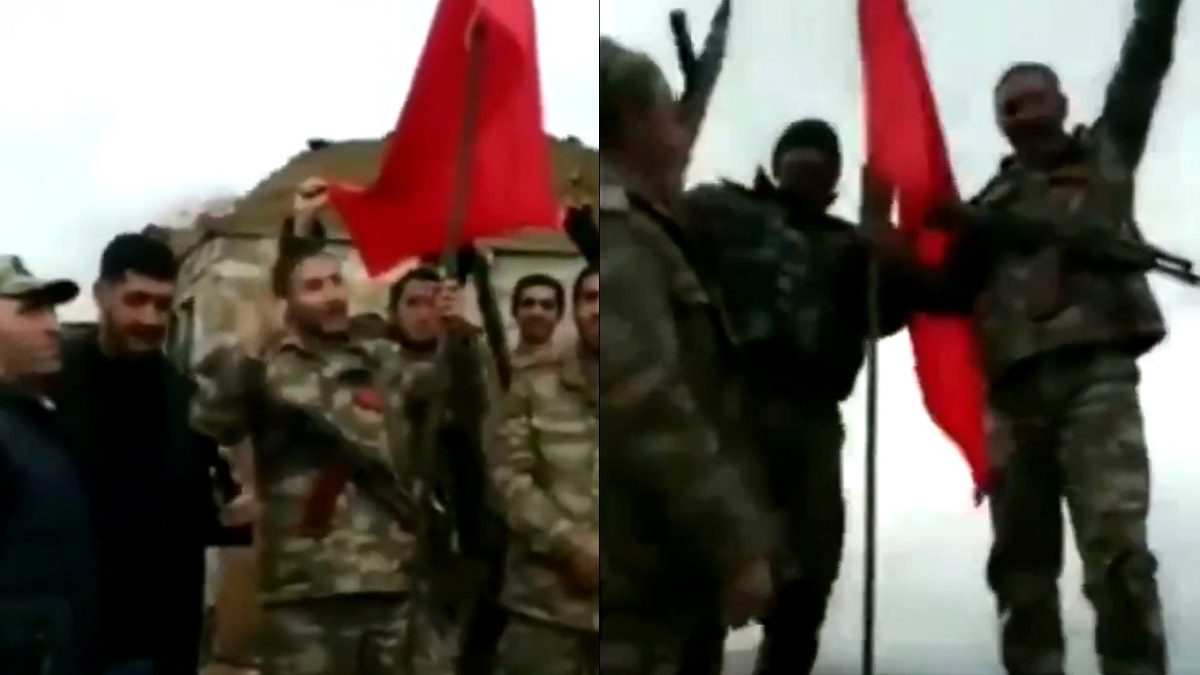 Azerbaycan ordusu, Karabağ’ın tepesine Türk bayrağı dikti