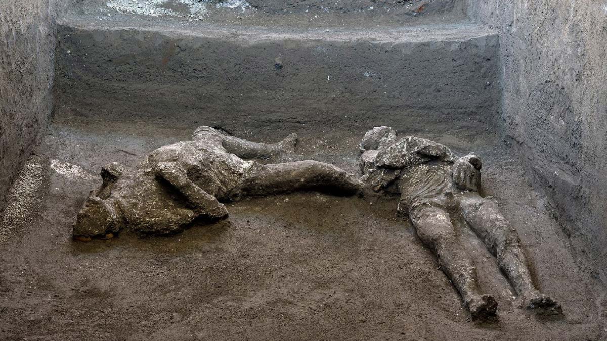Pompeii'de küllerle kaplı, en iyi korunmuş bedenler bulundu