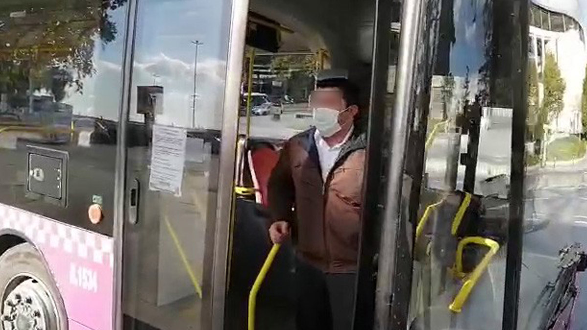 Koronavirüslü otobüs şoförü direksiyon başında yakalandı