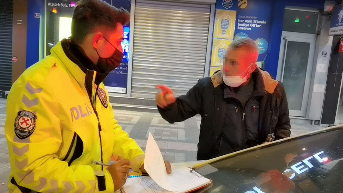 Kuralları uymadı, polisi tehdit etti: Bu cezayı bozdururum