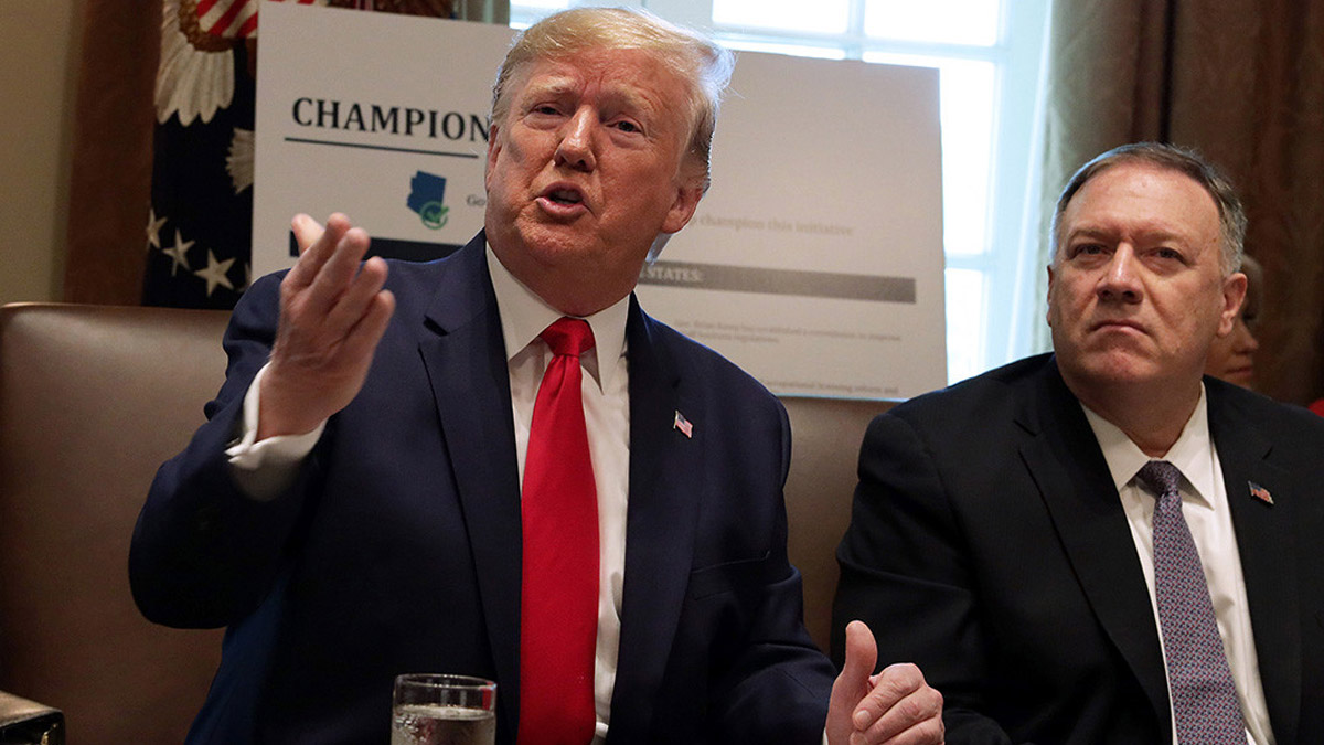 Trump'tan Pompeo'ya İran talimatı: Dünya savaşı çıkarmadan baskıyı artır