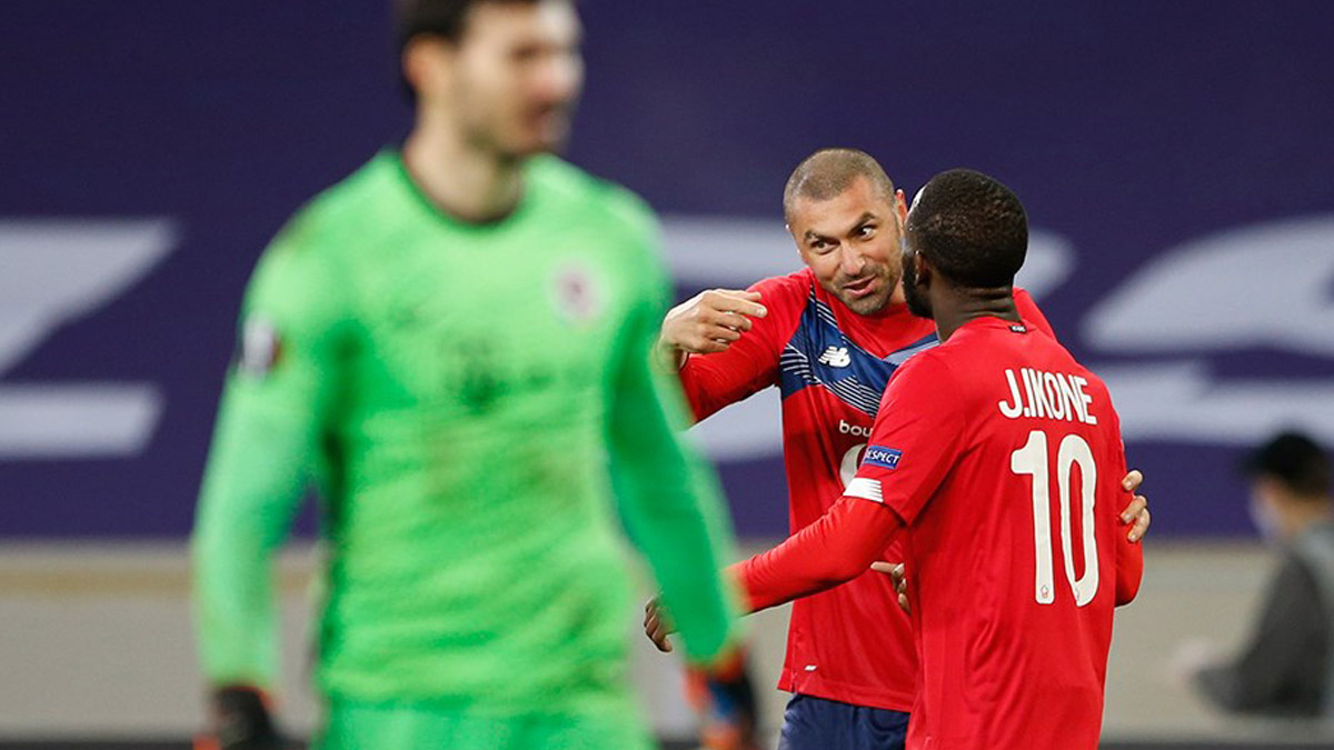 Burak Yılmaz şov yaptı, Lille kazandı