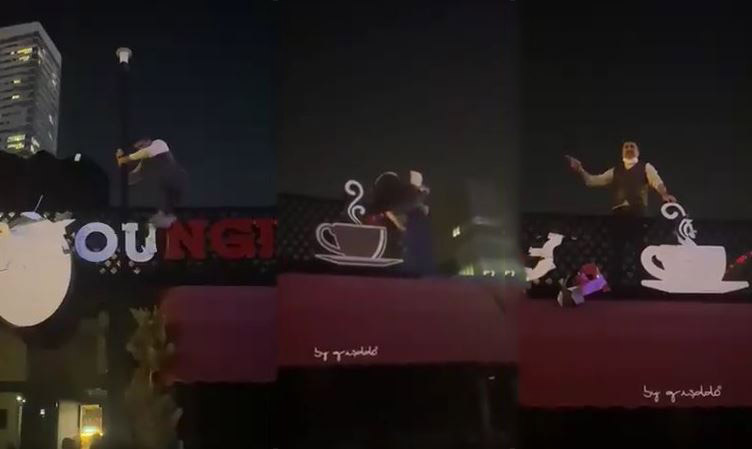 Kısıtlamaya tepki gösteren esnaf tabelayı parçaladı: O zaman bize ekmek verin