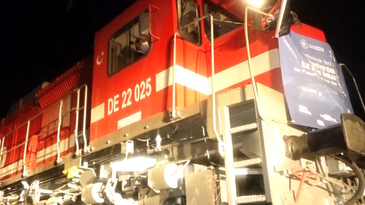 Türkiye'den Çin'e giden ilk blok ihracat treni Gürcistan'ı geçti