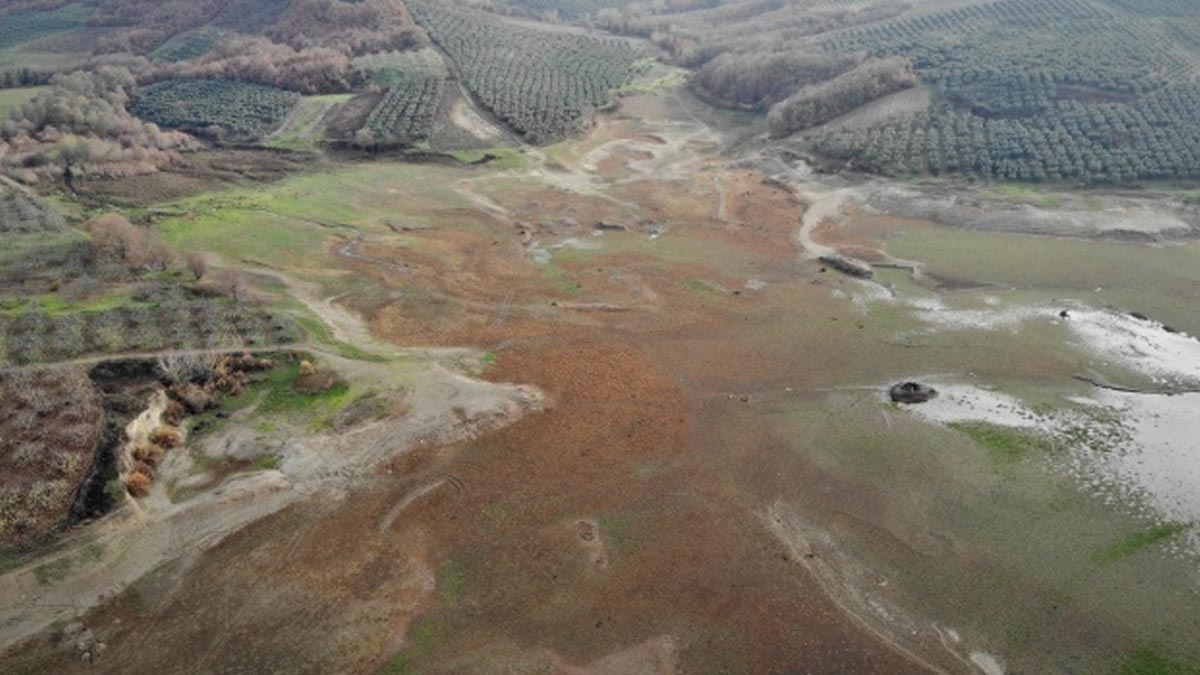 Bir sulama göleti daha kurudu