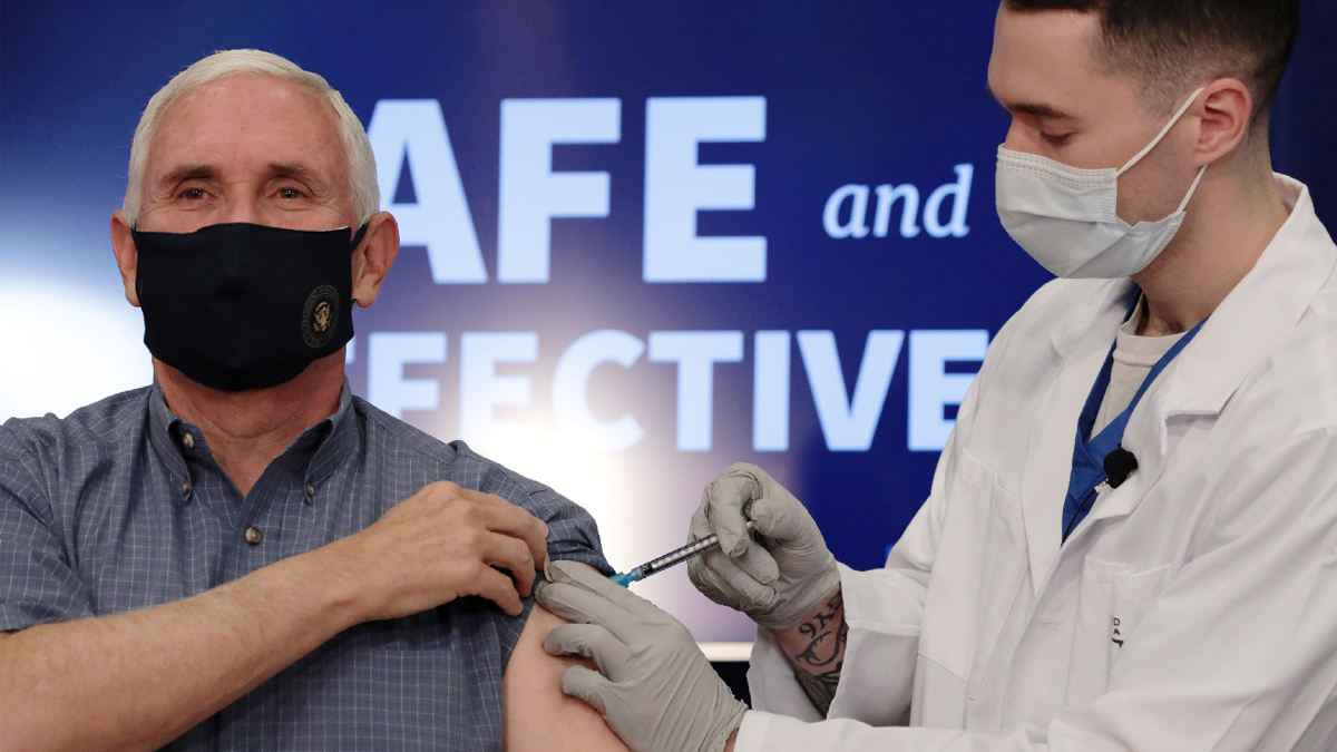 Canlı yayında koronavirüs aşısı oldu