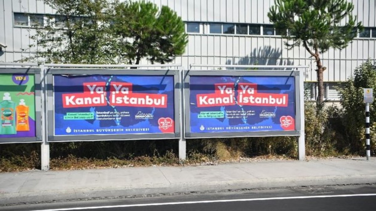 İçişleri Bakanlığı'ndan İBB'ye Kanal İstanbul afişi incelemesi