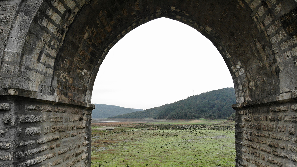 Albeyköy Barajı'nda sular çekildi korkunç manzara ortaya çıktı